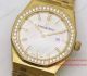 2017 Swiss Fake Audemars Piguet All Gold Royal Oak Diamond Bezel White (3)_th.jpg